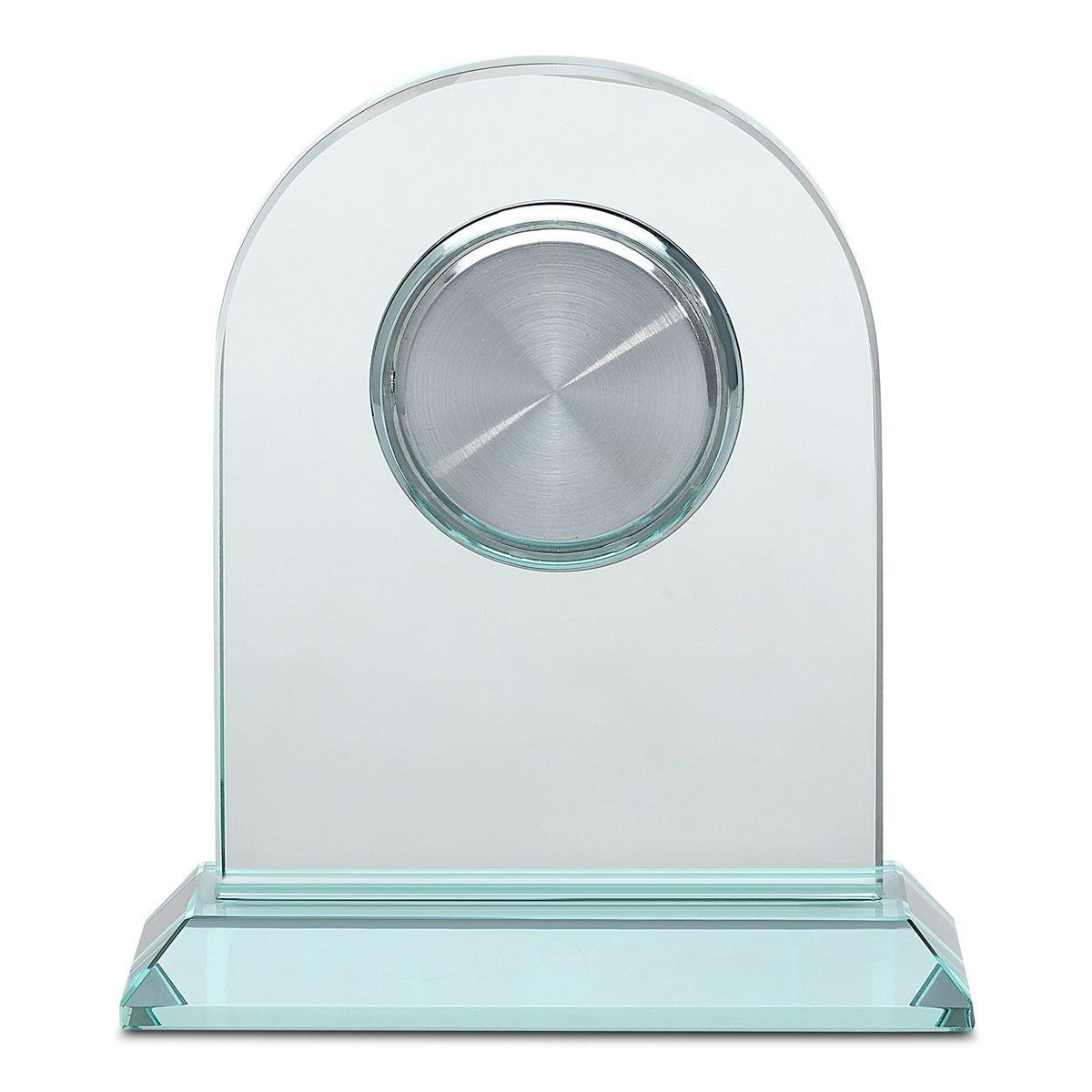 Jade Collection Personalized Dome Shaped Crystal Desk Clock