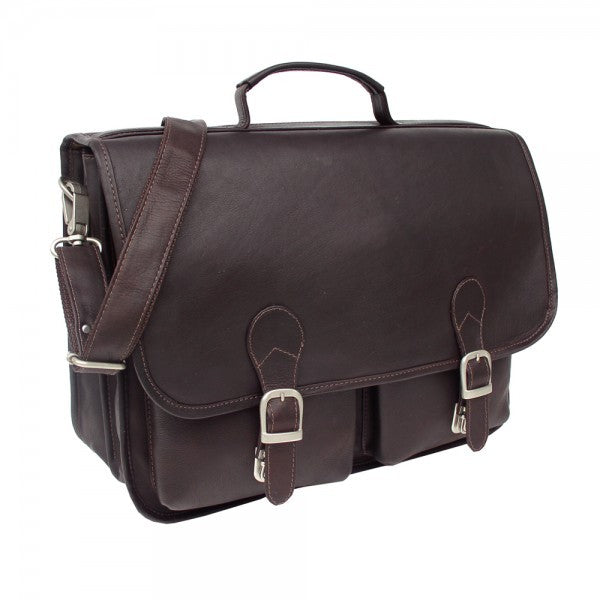 Executive Two Pocket Laptop Portfolio by Piel Leather - Free Personalization