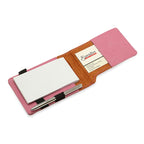 Personalized Pink Leatherette Notepad & Pen