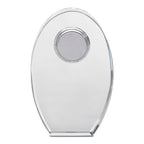 Distinuished Collection Personalized Oval Crystal Desk Clock