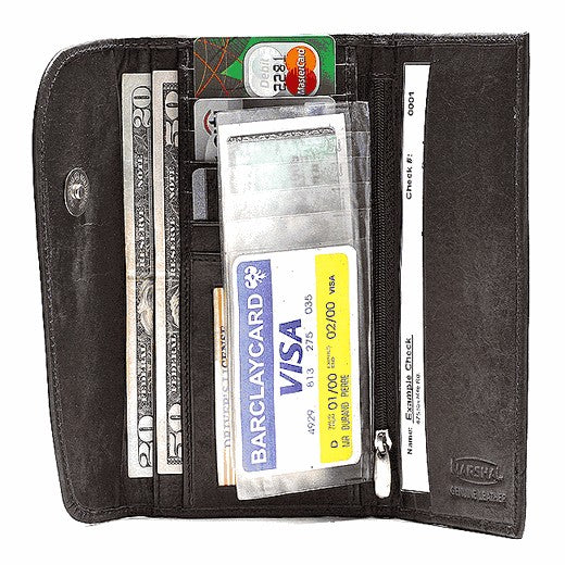 Genuine Leather Ladies Credit Card Wallet & Organizer
