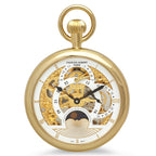 Gold Open Face Mechanical Charles Hubert Pocket Watch & Chain #3816 - Executive Gift Shoppe