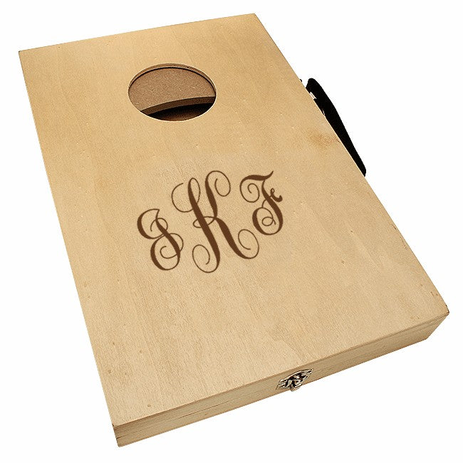 Script Monogram Mini Cornhole Game