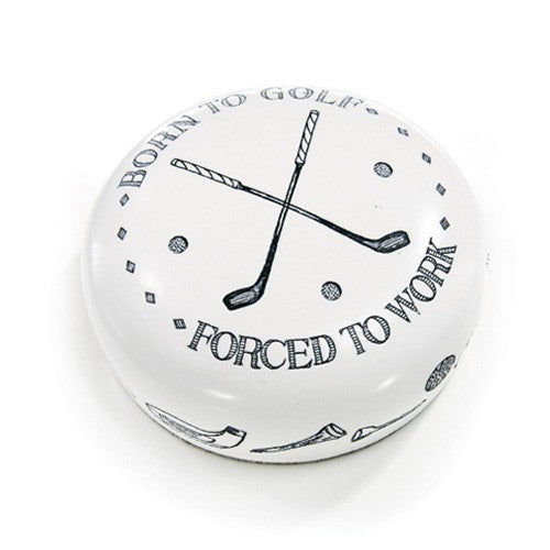 Born To Golf Desktop Paperweight