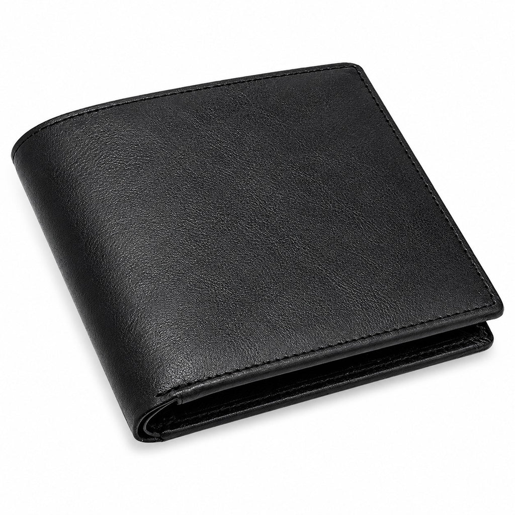 Executive Collection RFID Blocking Black Leather Hipster Wallet
