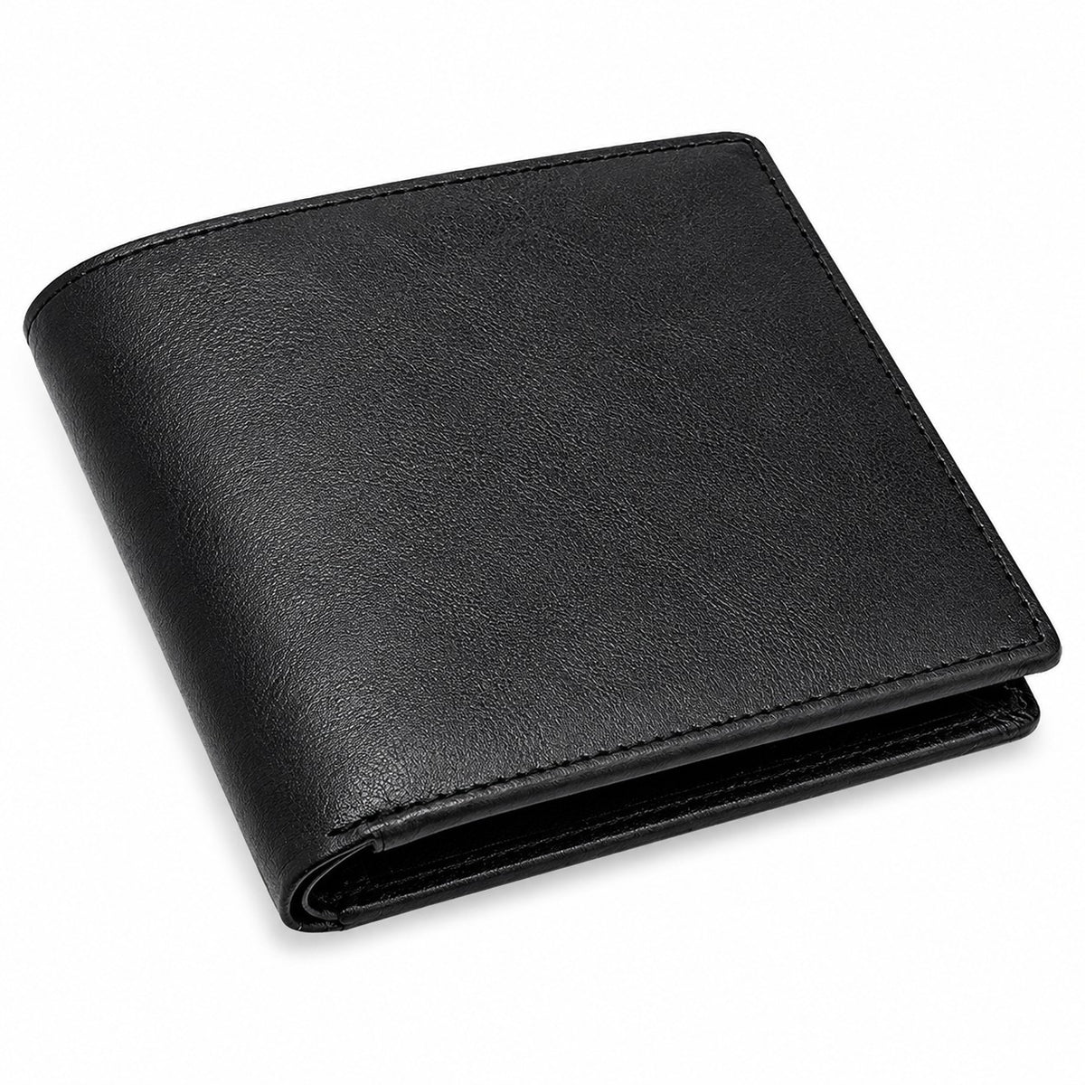 Executive Collection RFID Blocking Black Leather Hipster Wallet