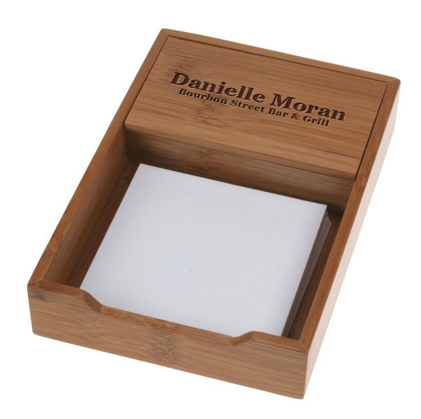 Bamboo Note Pad Holder