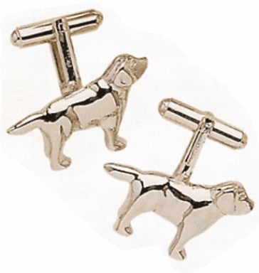 Labrador Retriever Silver Plated Cufflinks