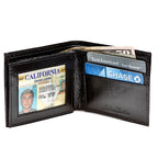 Men's Bifold Crocodile Print Italian Leather Wallet