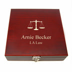 Lawyer's Flask & Gaming Set - Executive Gift Shoppe