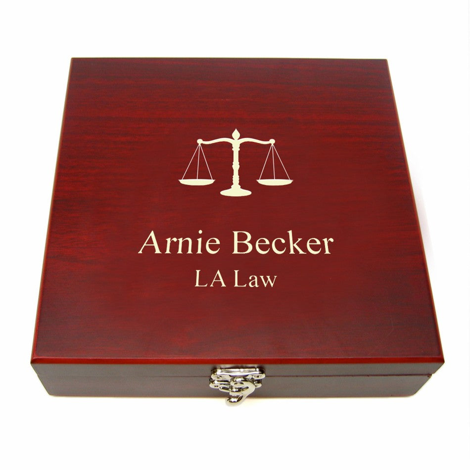 Lawyer's Flask & Gaming Set - Executive Gift Shoppe