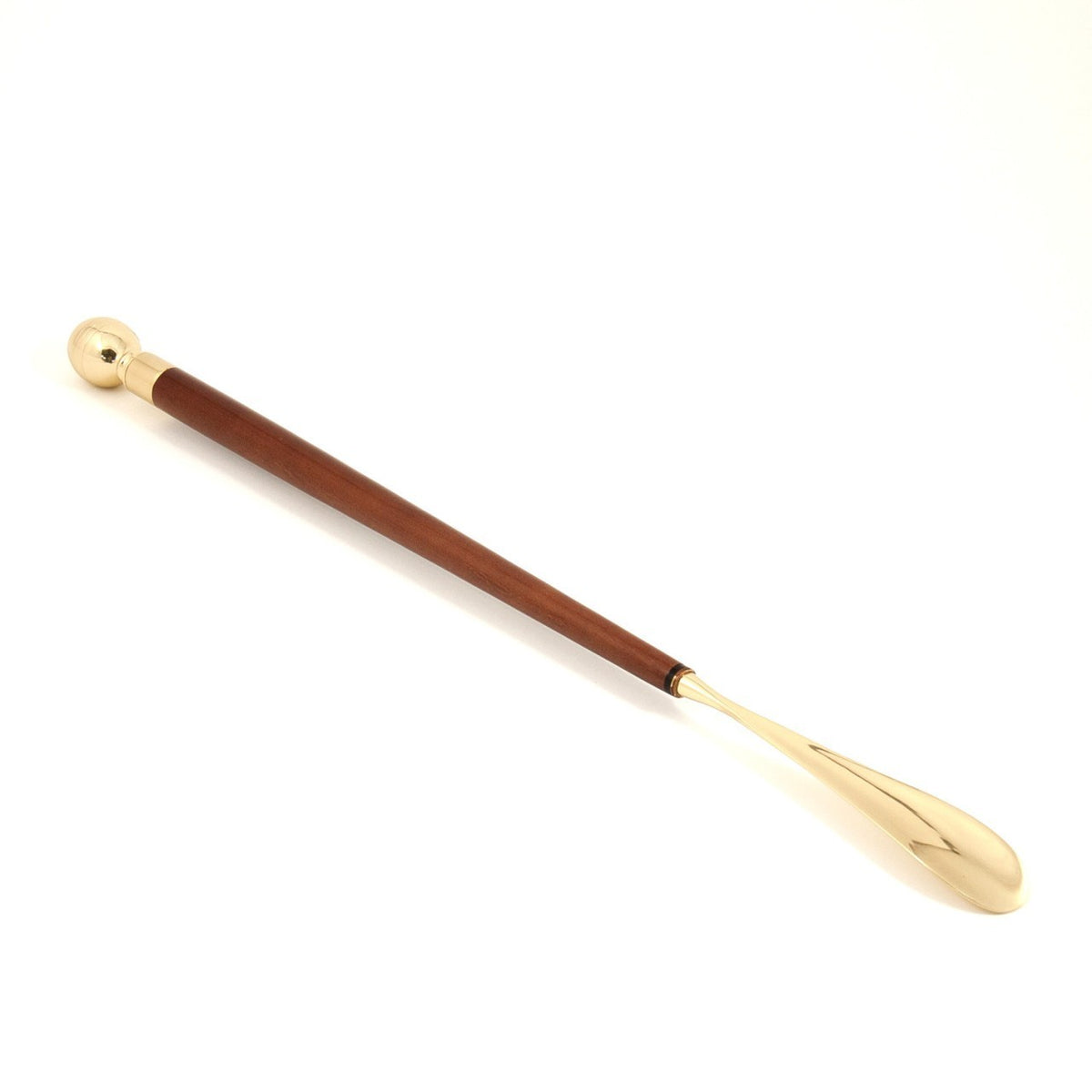 Classic Teak & Brass Shoe Horn