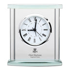 Nurse Personalized Glass Table Clock with Silver Finish Accents