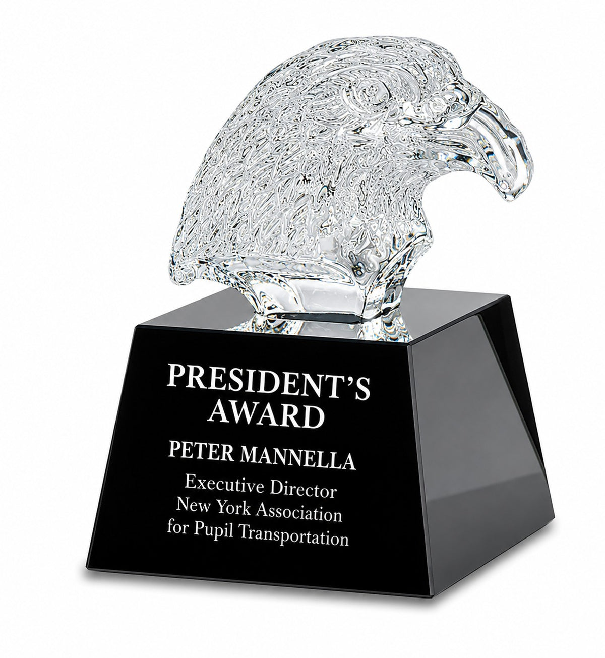 Personalized Crystal Eagle Award