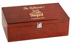 Personalized Vineyard Theme Dual Wine Box