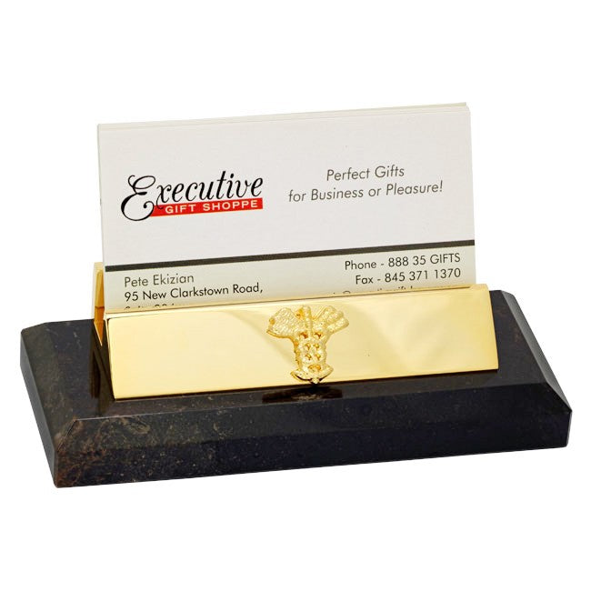 Medical Theme Desktop Business Card Holder - Executive Gift Shoppe