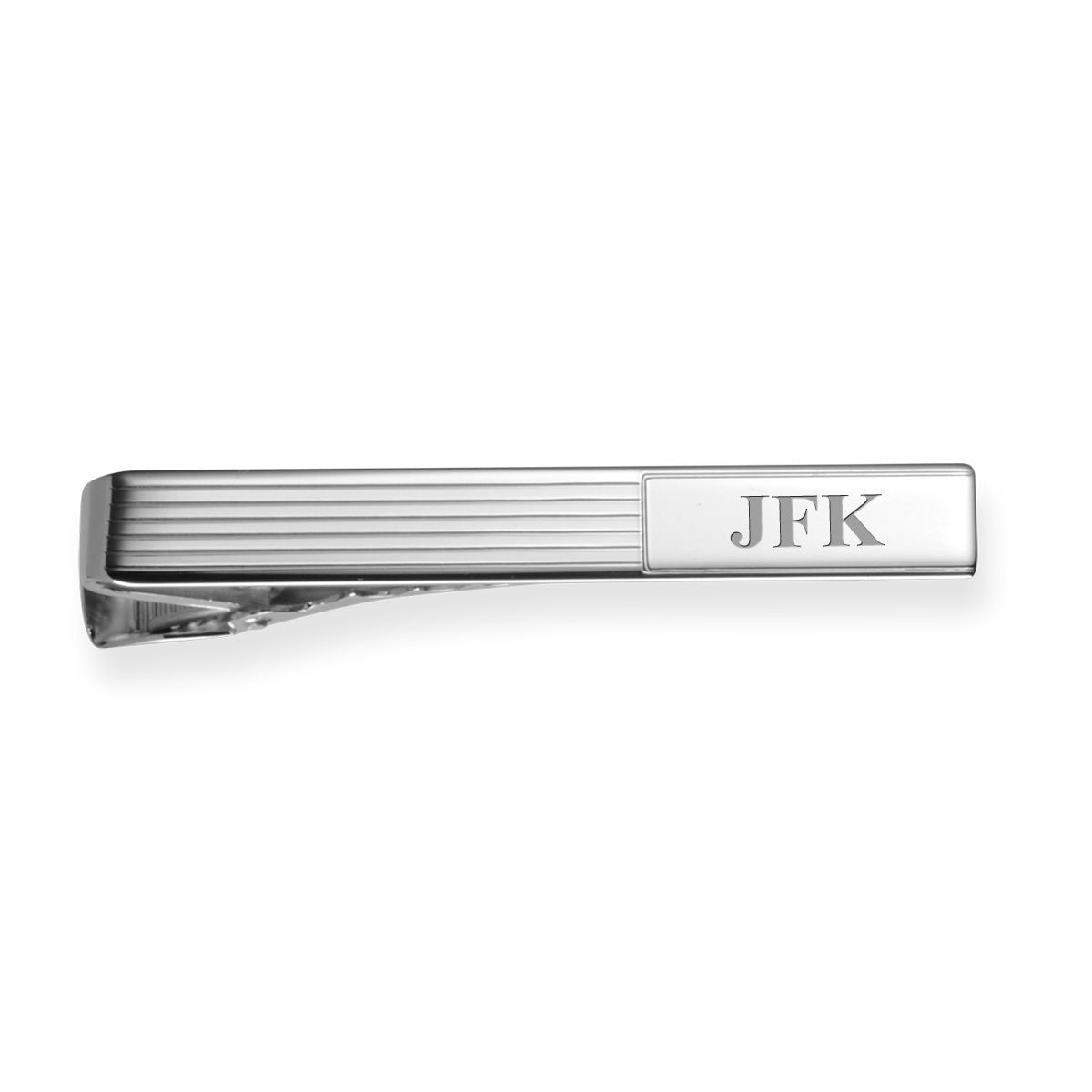 Engine Collection Sterling Silver Personalized Tie Clip