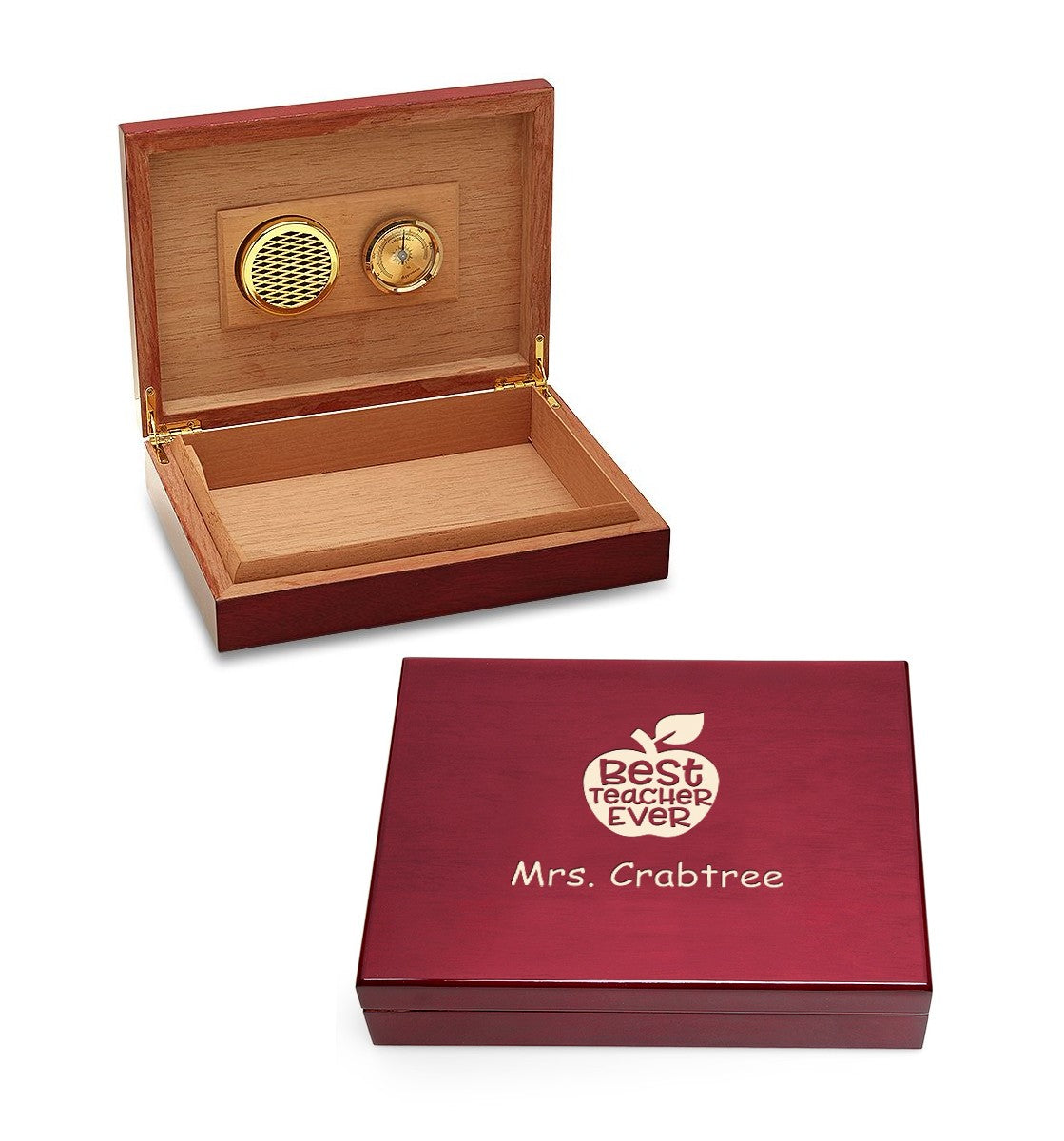 Personalized Best Teacher Ever Humidor
