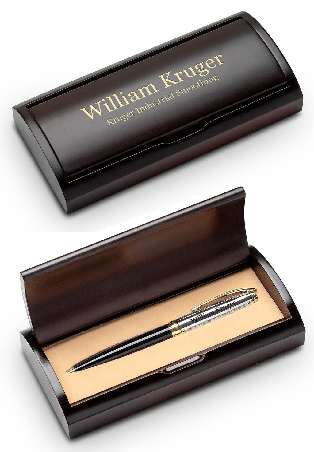 Executive Ballpoint Pen in Cherry Wood Box - Executive Gift Shoppe