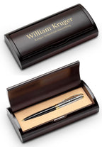 Executive Ballpoint Pen in Cherry Wood Box - Executive Gift Shoppe
