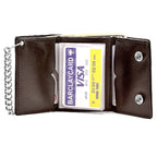 Trifold Biker Wallet with Chain
