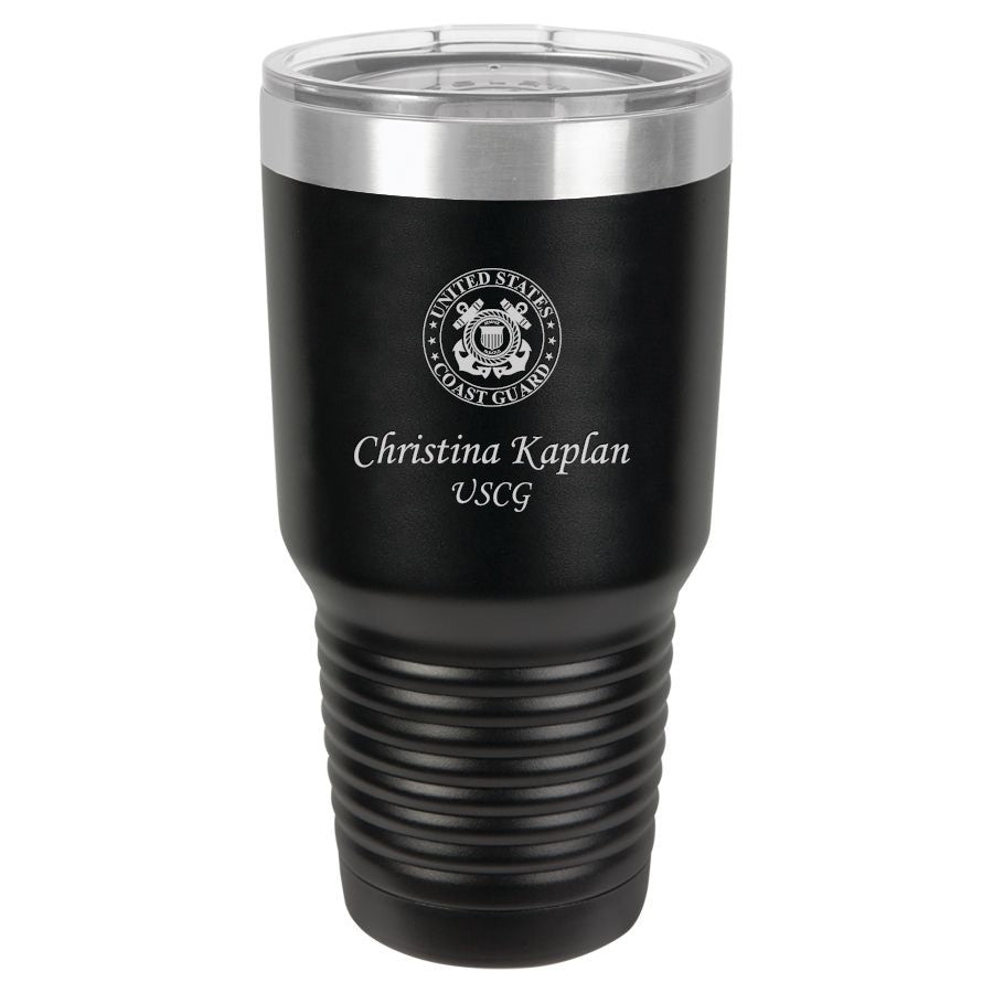 Coast Guard Theme Personalized 30 Ounce Tumbler