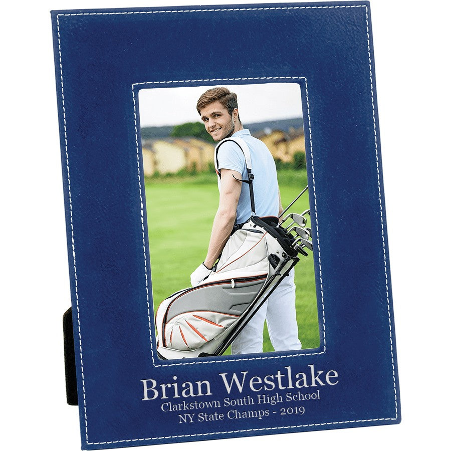 Personalized Blue & Silver 5" x 7" Picture Frame