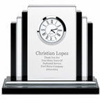 Personalized Step Design Premier Crystal Clock