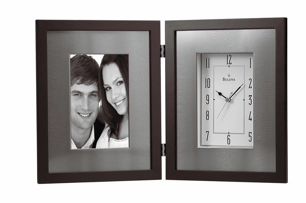 Winfield Espresso Picture Frame Clock