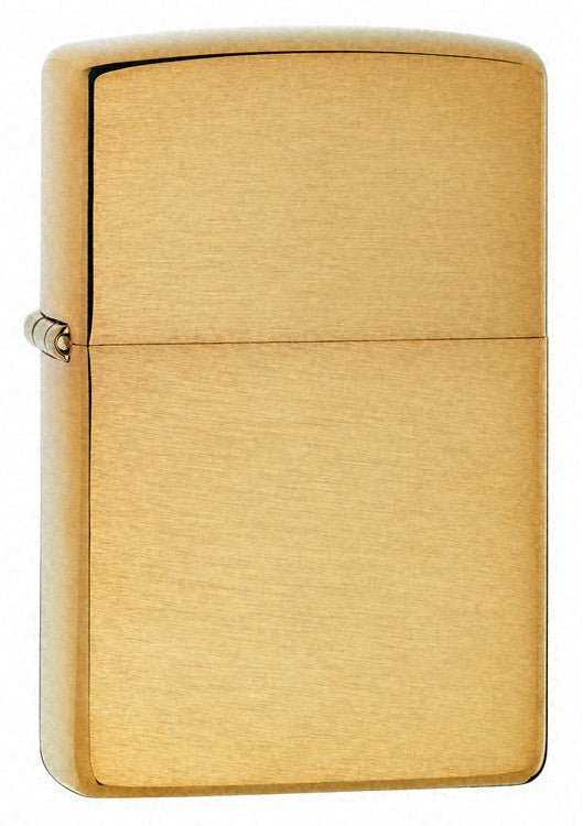 Armor Brushed Brass Zippo Lighter - ID# 168