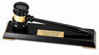 Personalized Black Gavel & Stand