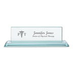 Distinguished Collection Physical Therapist Theme Personalized Crystal Desktop Name Plate