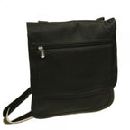 Small Vertical Messenger Bag by Piel Leather - Free Personalization
