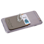 Personalized Gray Phone Wallet with Ring