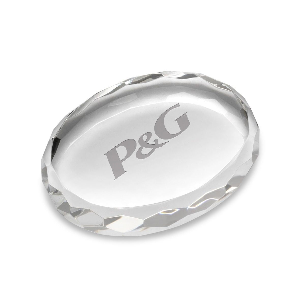 Custom Engraved Oval Desktop Paperweight