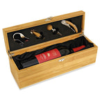 Monogram Bamboo Wine Box - Executive Gift Shoppe