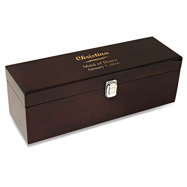 Wedding Party Single Bottle Wine Presentation Box with Tools