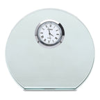 Jade Collection Personalized Round Crystal Desk Clock