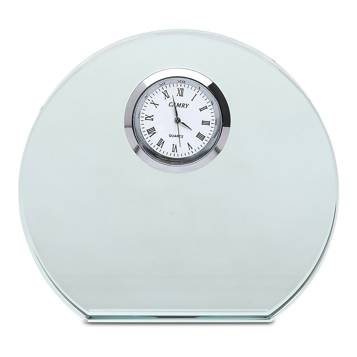 Jade Collection Personalized Round Crystal Desk Clock