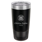 Coast Guard Theme Personalized 20 Ounce Black Polar Camel Travel Mug