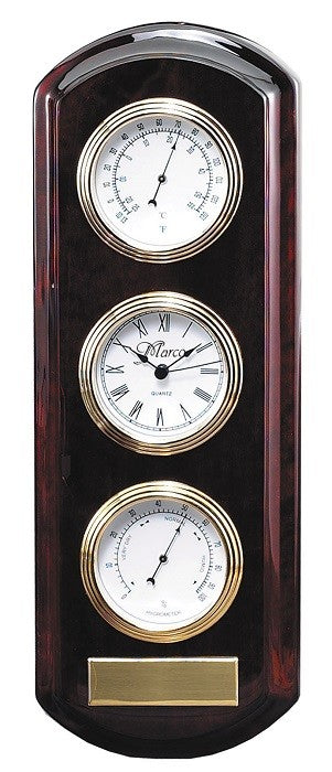 Personalized Rosewood Hanging Weather Station