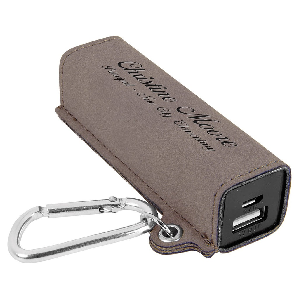Personalized Gray USB Cell Phone Charger