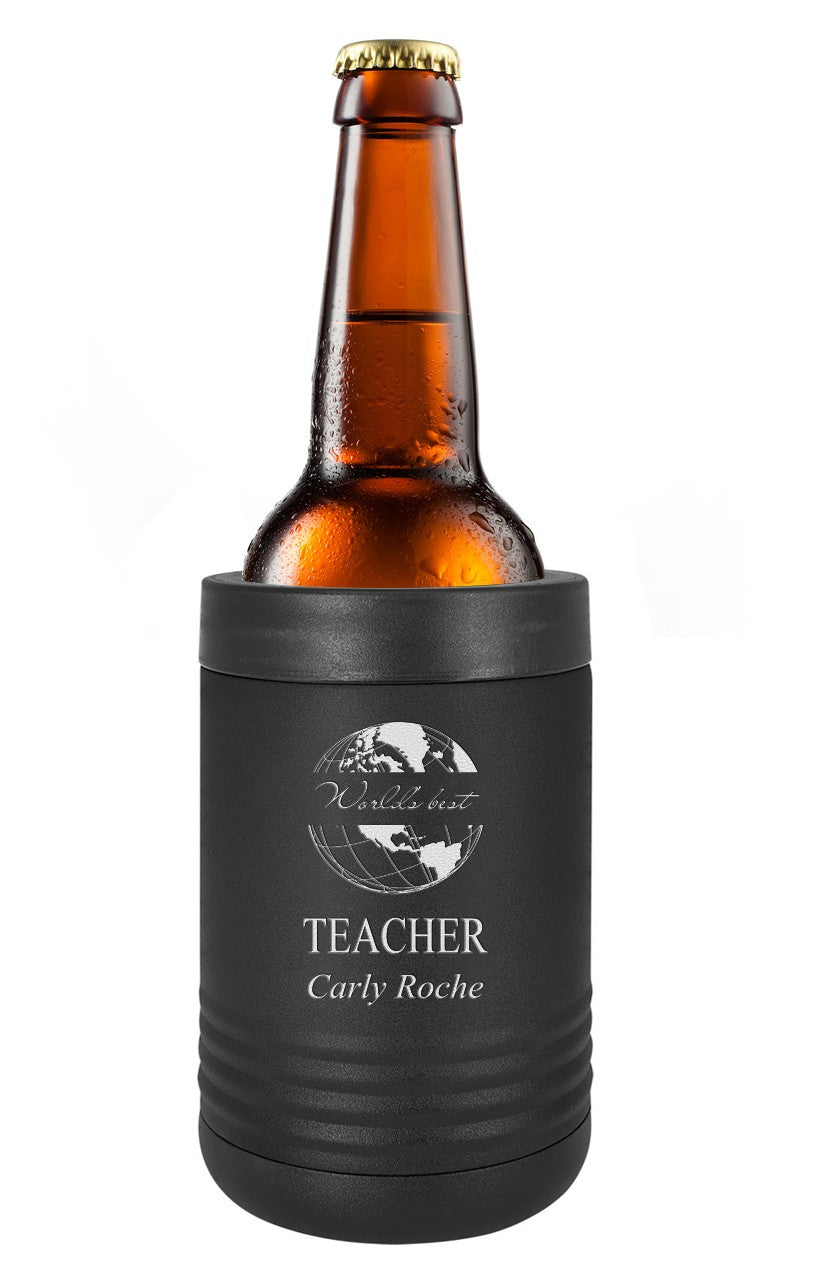 World's Best Teacher Personalized Insulated Can & Bottle Holder