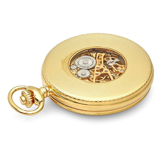 Gold Mechanical Charles Hubert Pocket Watch & Chain #3861-G - Executive Gift Shoppe