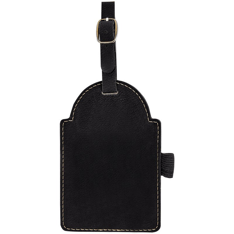 Personalized Black & Gold Golf Bag Tag with Tees