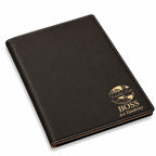 World's Best Boss Black Leatherette Portfolio & Pad Holder
