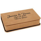 Personalized Light Brown 2 Piece Wine Tool Set