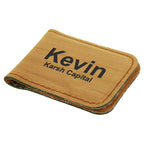 Personalized Bamboo Magnetic Money Clip