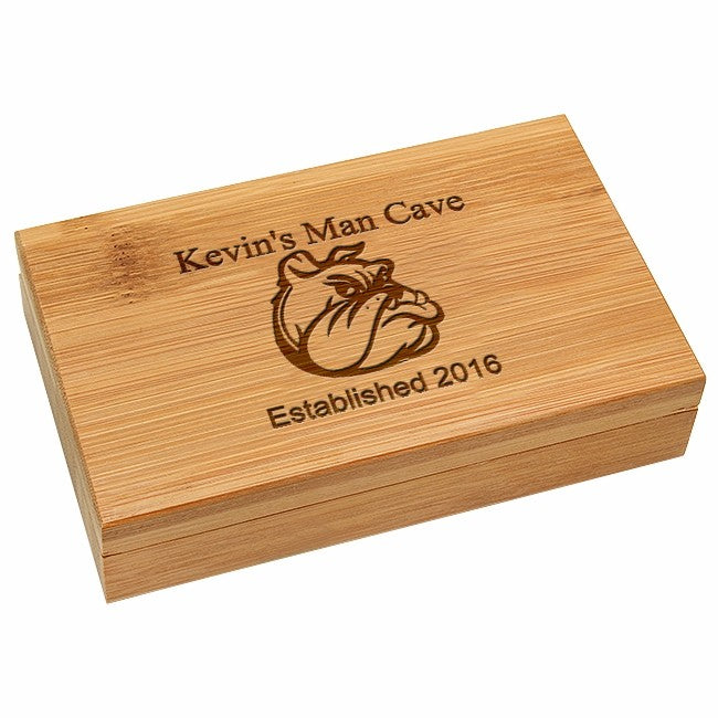 Man Cave Bamboo 2 Piece Wine Tool Set