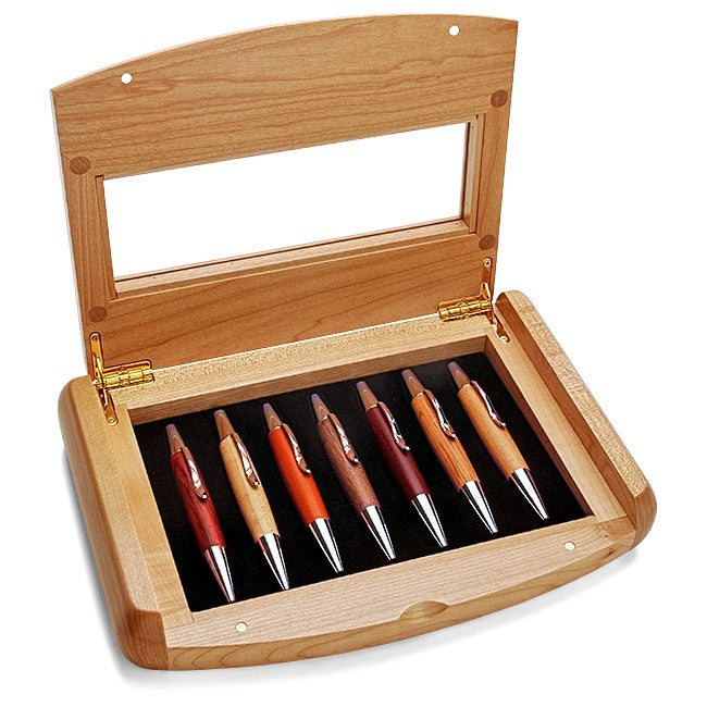 Maple Wood Personalized 7 Pen Set - Executive Gift Shoppe